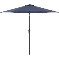 Helloshop26 Hexagonale parasol polyester 270 x 235 marineblauw 03_0008044