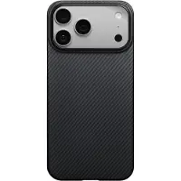 Pitaka Ultra Slim Backcover voor de Apple iPhone 17 Pro Max - Zwart