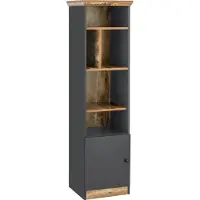 Notio Living Castor-Boekenkast - 5 Vakken - Grijs Eiken