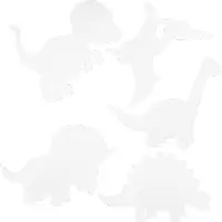 Packlinq Dinosaurussen, H: 15-22 cm, B: 24-25 cm, 230 gr, wit, 16 stuk/ 1 doos