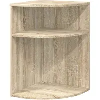 vidaXL Bijzettafel Sonoma Eik 39,7 x 39,7 x 60 cm Bewerkt hout