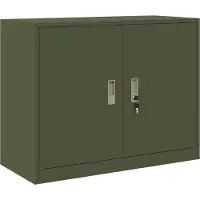 vidaXL Opbergkast Olijf Groen 90 x 40 x 70 cm Staal