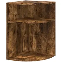 vidaXL Bijzettafel Rook Eiken 39,7 x 39,7 x 60 cm Bewerkt hout