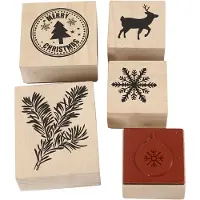 Packlinq Stempelset, Kerstmis, 5 div/ 1 doos