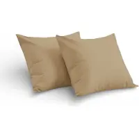 Kasteel - Kussenslopen - 60x70 cm - Zand - 100% Katoen - Set Van 2 Stuks