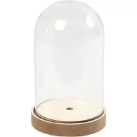 Packlinq Stolp op houten voet, H: 18 cm, d 11 cm, 1 doos