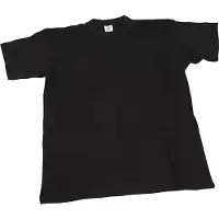 Packlinq T-shirts, B: 42 cm, afm 9-11 jaar, ronde hals, 145 gr, zwart, 1 stuk