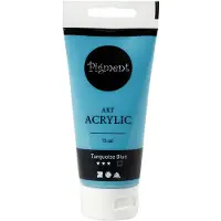 Packlinq Acryl Verf, semi-glanzend, dekkend, turquoise blue, 75 ml/ 1 fles