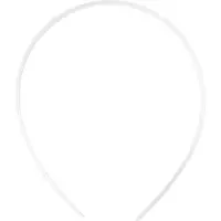 Packlinq Haarbanden, B: 8 mm, wit, 5 stuk/ 1 doos