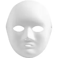 Packlinq Masker, h: 22 cm, b: 17 cm, wit, 10stuks