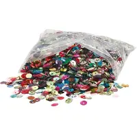 Packlinq Pailletten, rond, afm 6 mm, 100 gr/ 1 doos