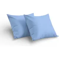 Kasteel - Kussenslopen - 60x70 cm - Lichtblauw - 100% Katoen - Set Van 2 Stuks