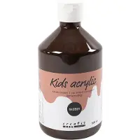 Packlinq Acrylverf Glossy, bruin, 500ml/ 1 fles