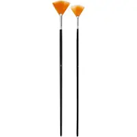 Packlinq Gold Line Waaierpenselen, afm 4+8, L: 29-30 cm, B: 2-3 mm, Waaier, 2 stuk