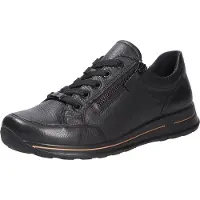 Ara Sneakers laag 'Schnürschuh Damen 12-24801 30 Echtleder in schwarz' zwart