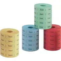 Herlitz Zakrekenmachines, Voedselzegels, 30 x 55 mm, 1.000 scheurvellen per rol