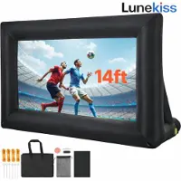 Vevor Lunekiss Opblaasbaar Projectiescherm 14FT – 16:9 Buitenbioscoop met 120W Luchtblazer