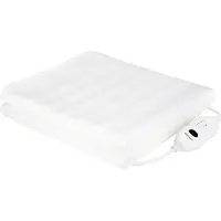 Blokker Elektrische Onderdeken - 60W - 150x80cm - 3 temperatuur instellingen - Indicatielampje - Digitaal display - Wasmachine reinigbaar - 100% Polyester - 2.15 snoer - EBL-123277.4 Wit