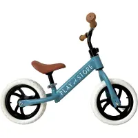 Play And Store Play & Store Loopfiets Blauw met Mand – Kinderloopfiets – Balance Bike – Looptrainer – Evenwichtsfiets – Trainingsfiets – Verstelbaar Zadel & Stuur – Lekvrije Foam Banden – 3-6 Jaar