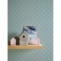 A.S. Création Retro Chic - Turquoise - Retro - 395374