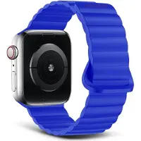 Decoded Silicone Traction Loop Strap Lite - Apple Watch 44/45/49mm - Galactic Blue