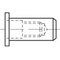 Toolcraft TO-5455269 Popmoer M5 500 stuk(s)