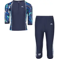 Trespass Smiley Uv Junior Wetsuit Met Lange Mouwen En Rits Aan De Voorkant