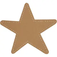 Packlinq Ster, d: 17 cm, dikte 0,55 mm, naturel, 4stuks