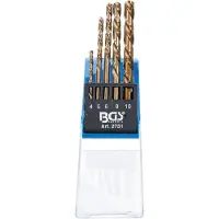 Bgs Boorbitje, Boorset links snijdend 5-delig. (4 - 10 mm)
