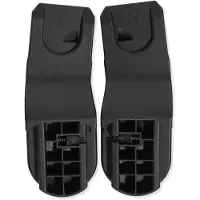 Hauck universele adapters voor kinderwagen Walk N Care en babyzitje van andere producenten, 1 paar, zwart
