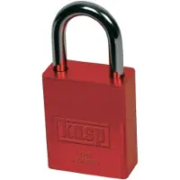 Kasp K14040REDD Hangslot 38 mm Verschillend sluitend Rood