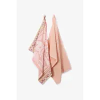 Sissy-Boy Lichtoranje handdoek en theedoek