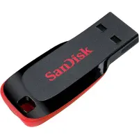 SanDisk Cruzer Blade 32 GB - 32 GB - USB Type-A - 2.0 - Capless - Blue