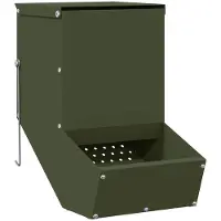 vidaXL Konijnenvoerbak Olijf Groen 17,5 x 26 x 28,5 cm 1,5 kg