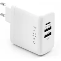 FIXED Power Delivery Oplader met 3 Usb Poorten 45W Wit