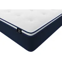 Vente-unique Set 160 x 200 cm bedbodem met opbergruimte, licht naturel + matras met pocketveren met ingebouwd dekmatras van 24 cm dik - ALTIER van YSMÉE