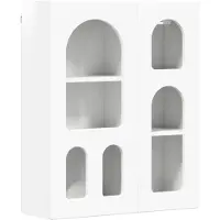 vidaXL Hangkast ELST Hoogglans Wit 59 x 20 x 71,5 cm Bewerkt hout