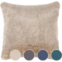 PAD faux fur sierkussenhoes Champagne naturel - 48x48 cm