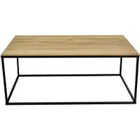 Natur24 Faktorei Sascha salontafel wild eiken/metaal 100x60x40 cm