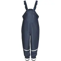 Playshoes regenbroek bretels katoen gevoerd uni marine