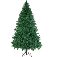 TecTake Kunstkerstboom - Dichte Kunstkerstboom met Flexibele Buigbare Dennentakken en Stalen Boomstandaard - 230 cm, 1346 Naalden - Groen, Ideaal voor Kerstversiering