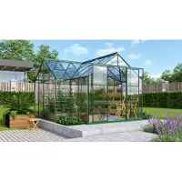 Vitavia Tuinkas Sirius - Veiligheidsglas 3mm - Smaragd - 383x383x254cm