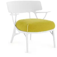 Kartell A.I. Lounge Indoor | White|Yellow