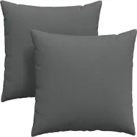 vidaXL Zitkussens 2 st Stof Donkergrijs 80 x 80 cm