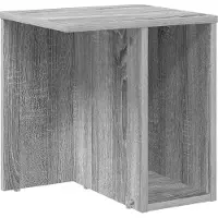 vidaXL Bijzettafel Grijs Sonoma 37 x 32 x 40 cm Bewerkt hout