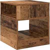 vidaXL Bijzettafel Oudhout 40,5 x 40 x 45 cm Bewerkt hout