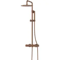 Maxaro Radius Regendouche Opbouw | Koper 25 cm Regendouche Thermostatisch