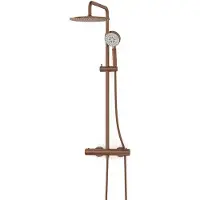 Maxaro Radius Regendouche Opbouw | Koper 25 cm Regendouche Thermostatisch