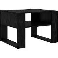 vidaXL Salontafel Zwart Eiken 66 x 53 x 45 cm Bewerkt hout