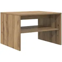 vidaXL Salontafel Artisan Eiken 60 x 50 x 40 cm Bewerkt hout